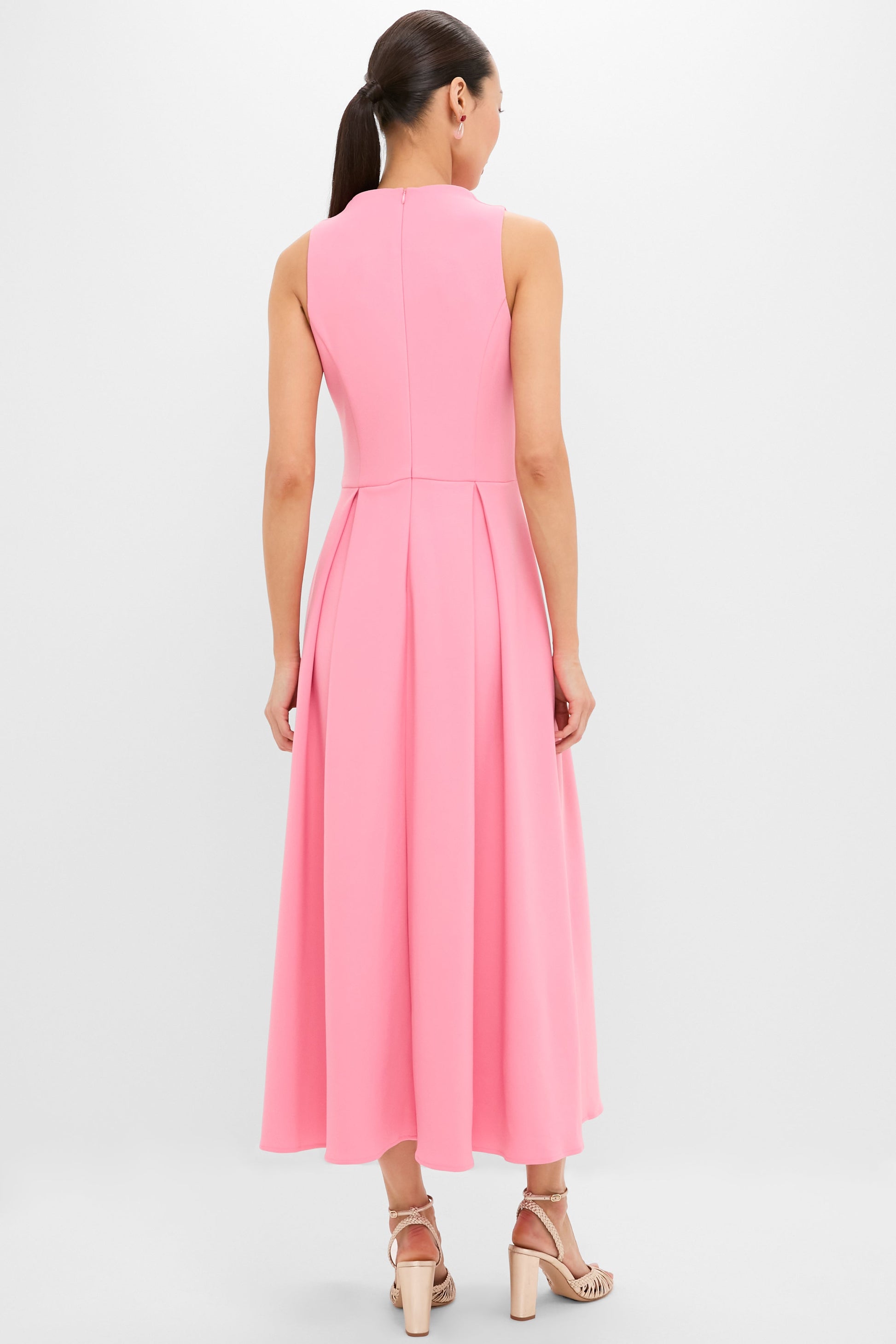 Risa Cowl Neck Gown in Bubblegum Pink Bubblegum Pink 4