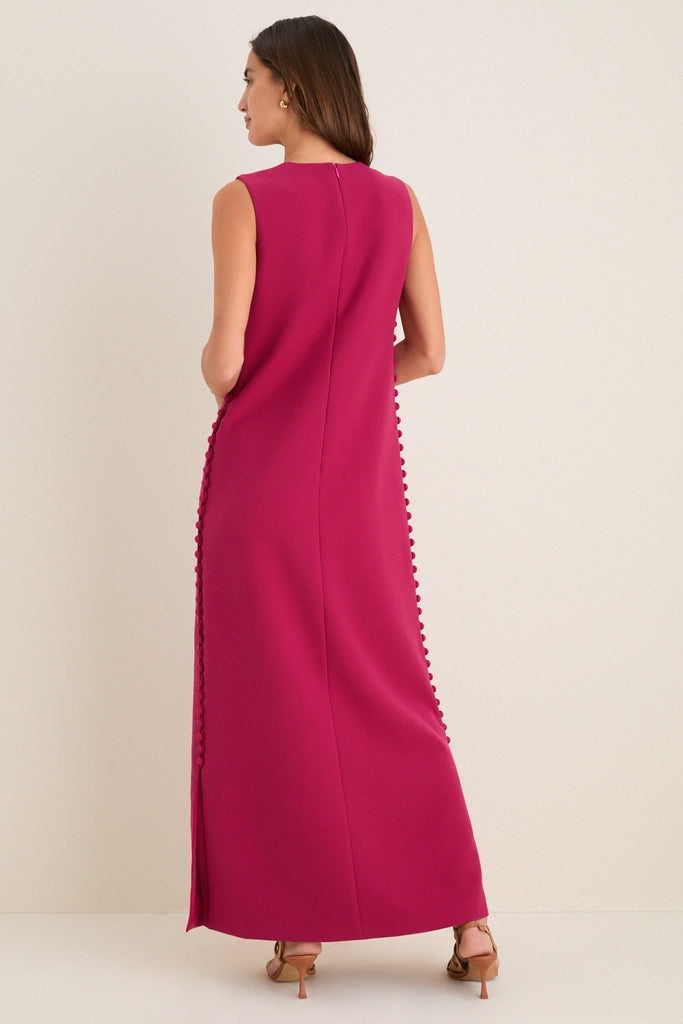 Camille Crepe Maxi Dress in Raspberry Raspberry 5