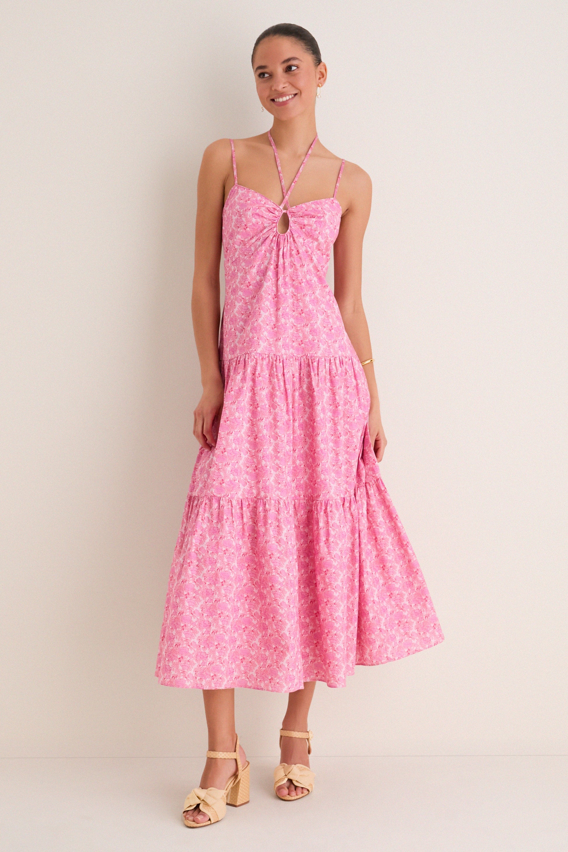 Lottie Floral Maxi Dress Pink Floral 1
