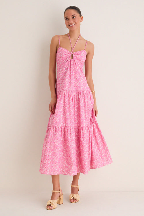 Lottie Floral Maxi Dress Pink Floral 1
