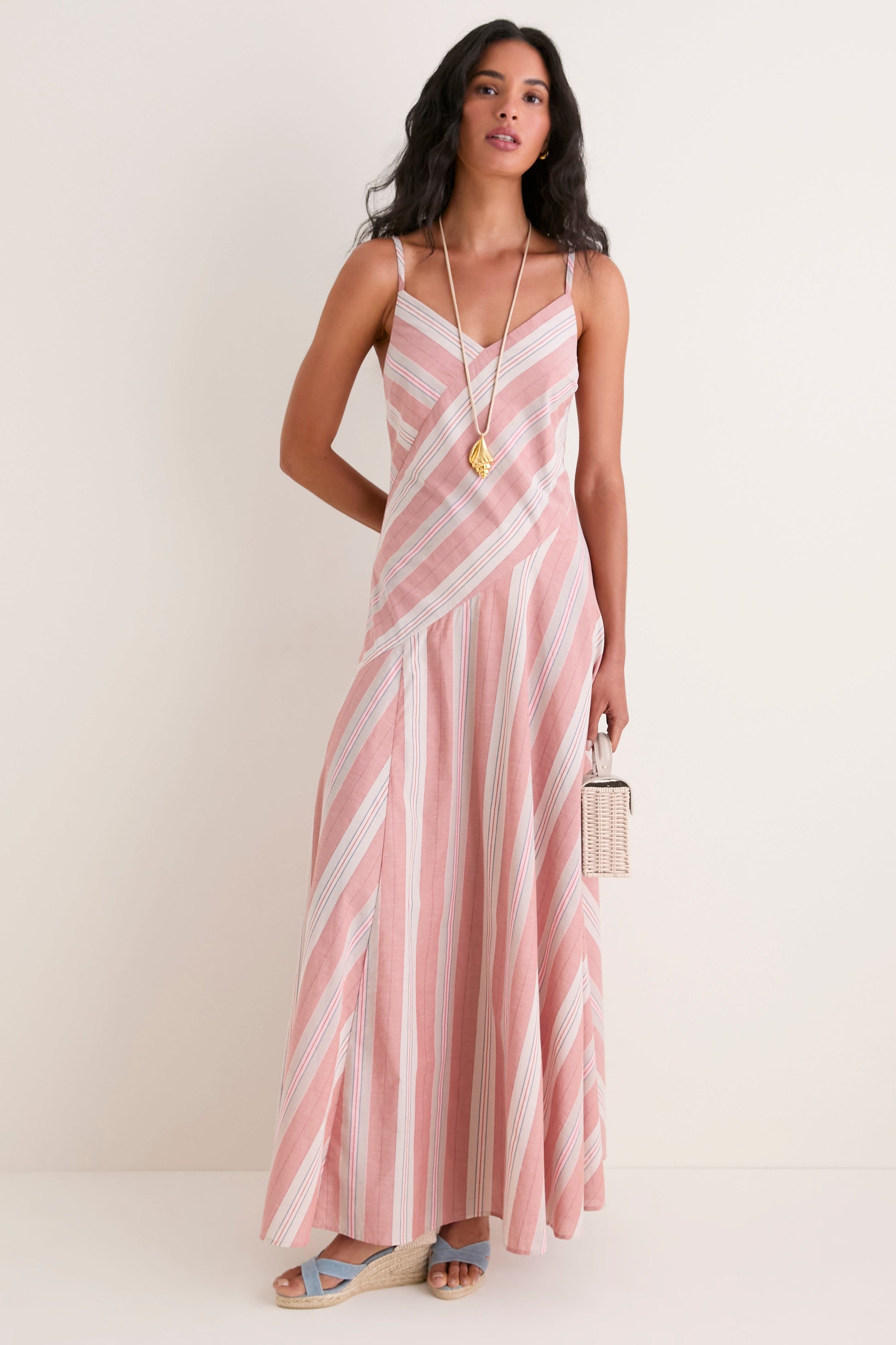 Florentia Striped Maxi Dress Sicilian Stripe 3