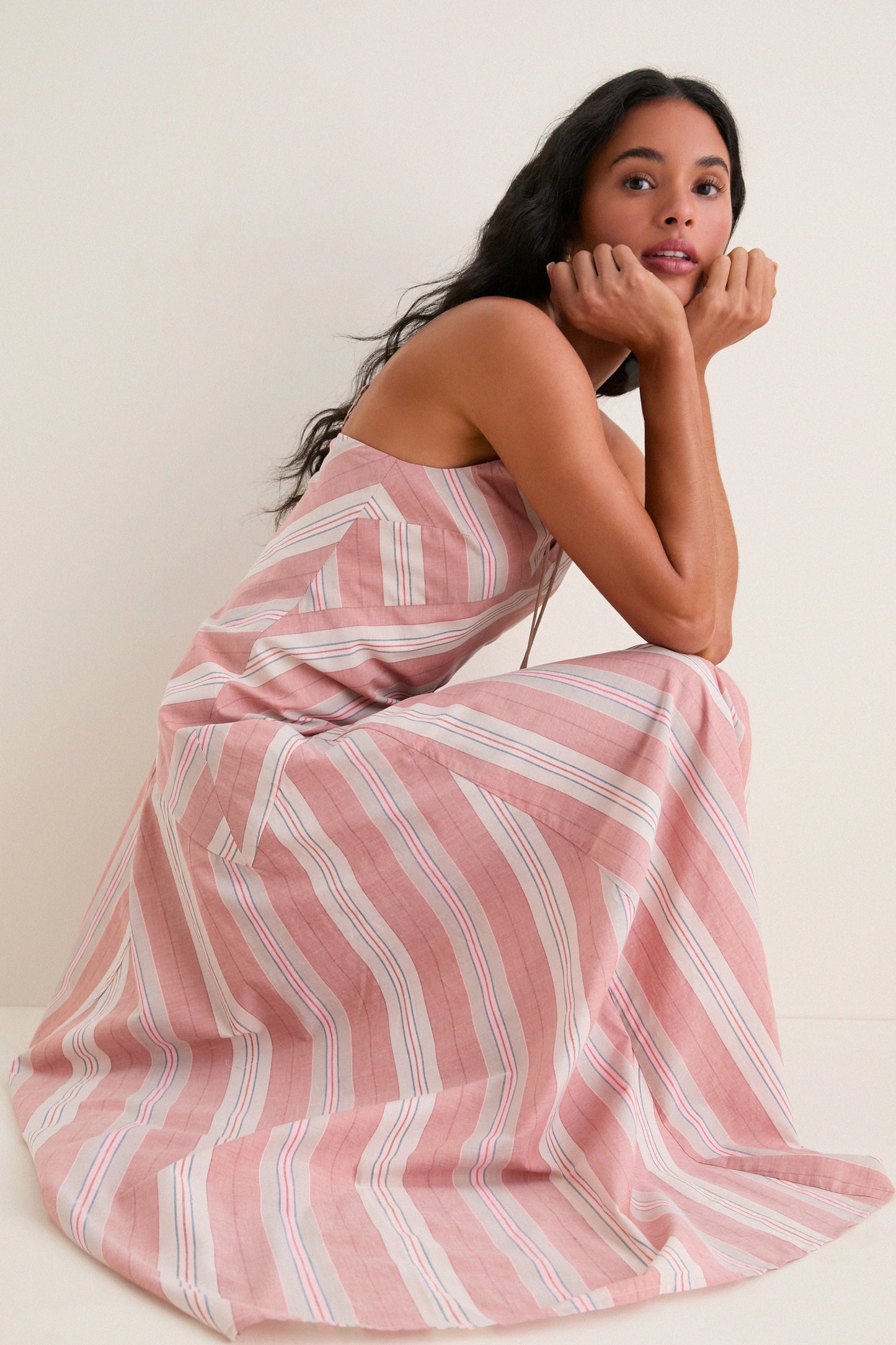 Florentia Striped Maxi Dress Sicilian Stripe 2