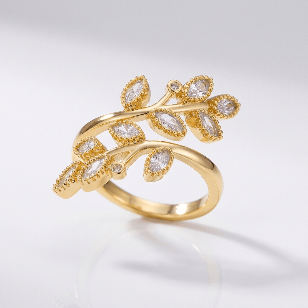Wilhelmina Gold Ring White 5