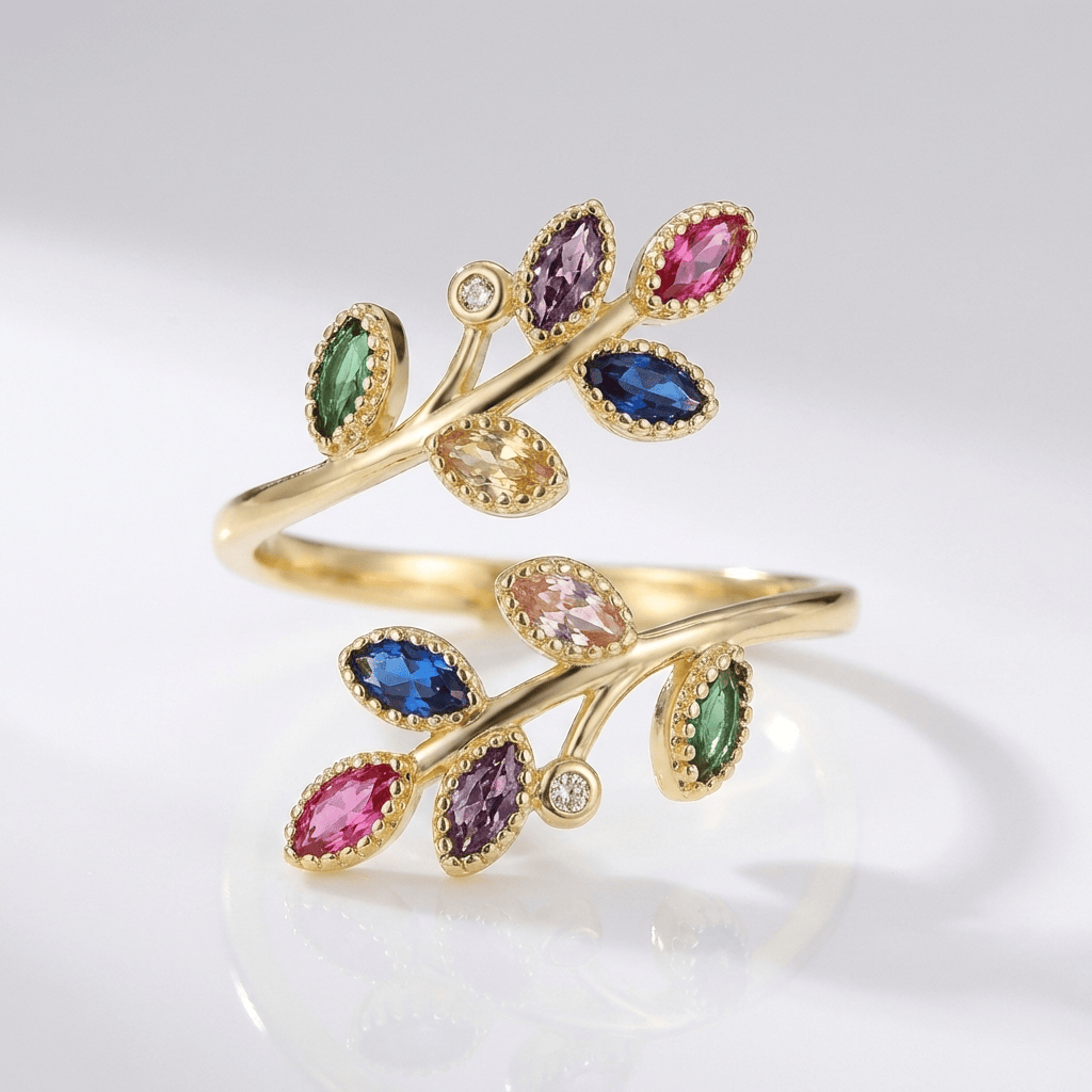 Wilhelmina Gold Ring White 1