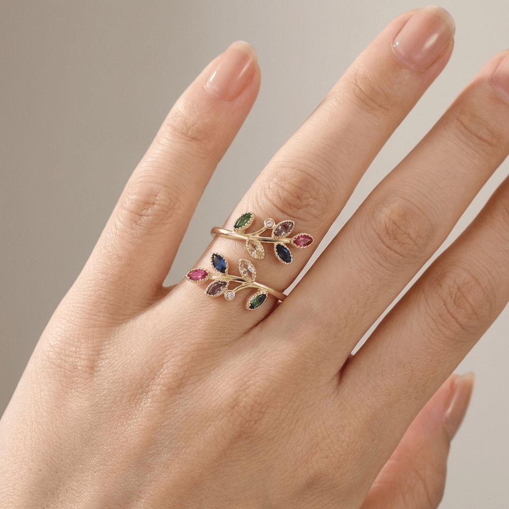 Wilhelmina Gold Ring White 2