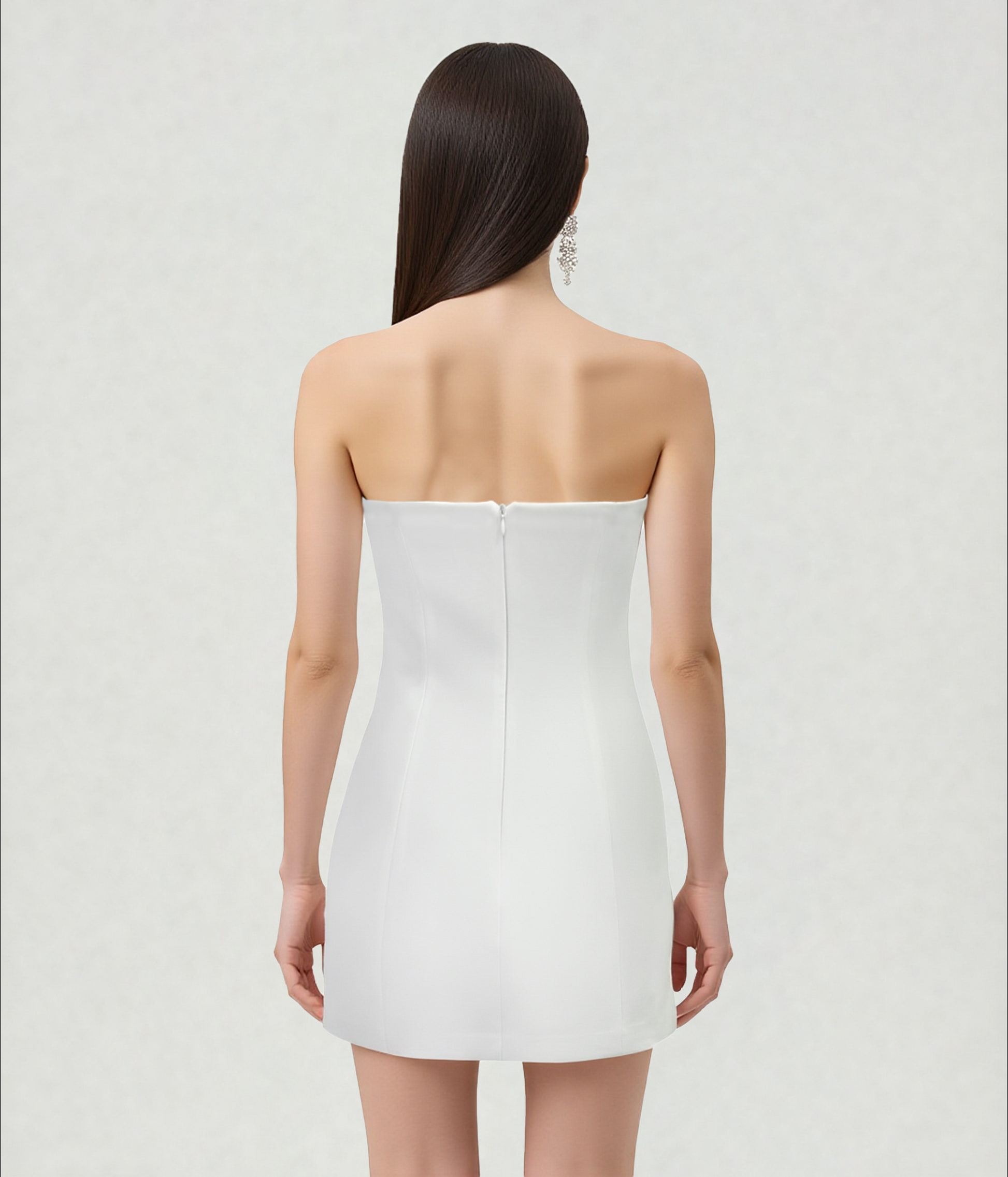 Margot Floral Mini Dress White 3