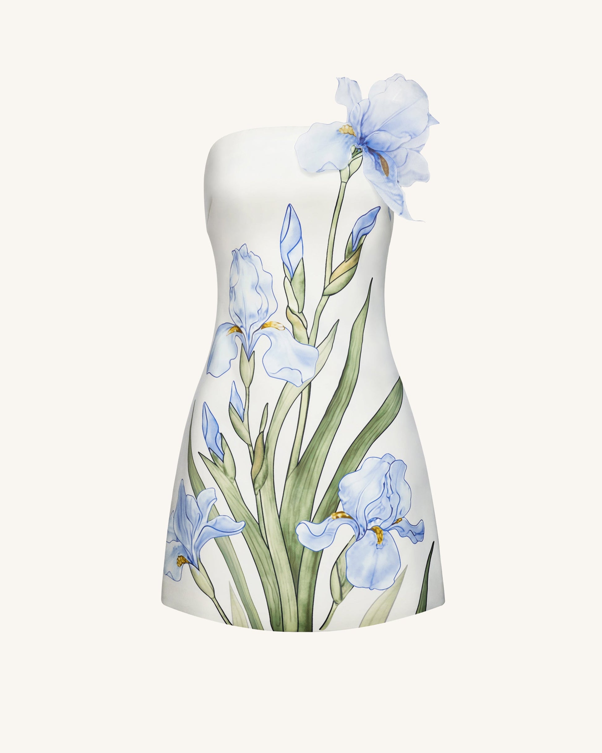 Margot Floral Mini Dress White 4