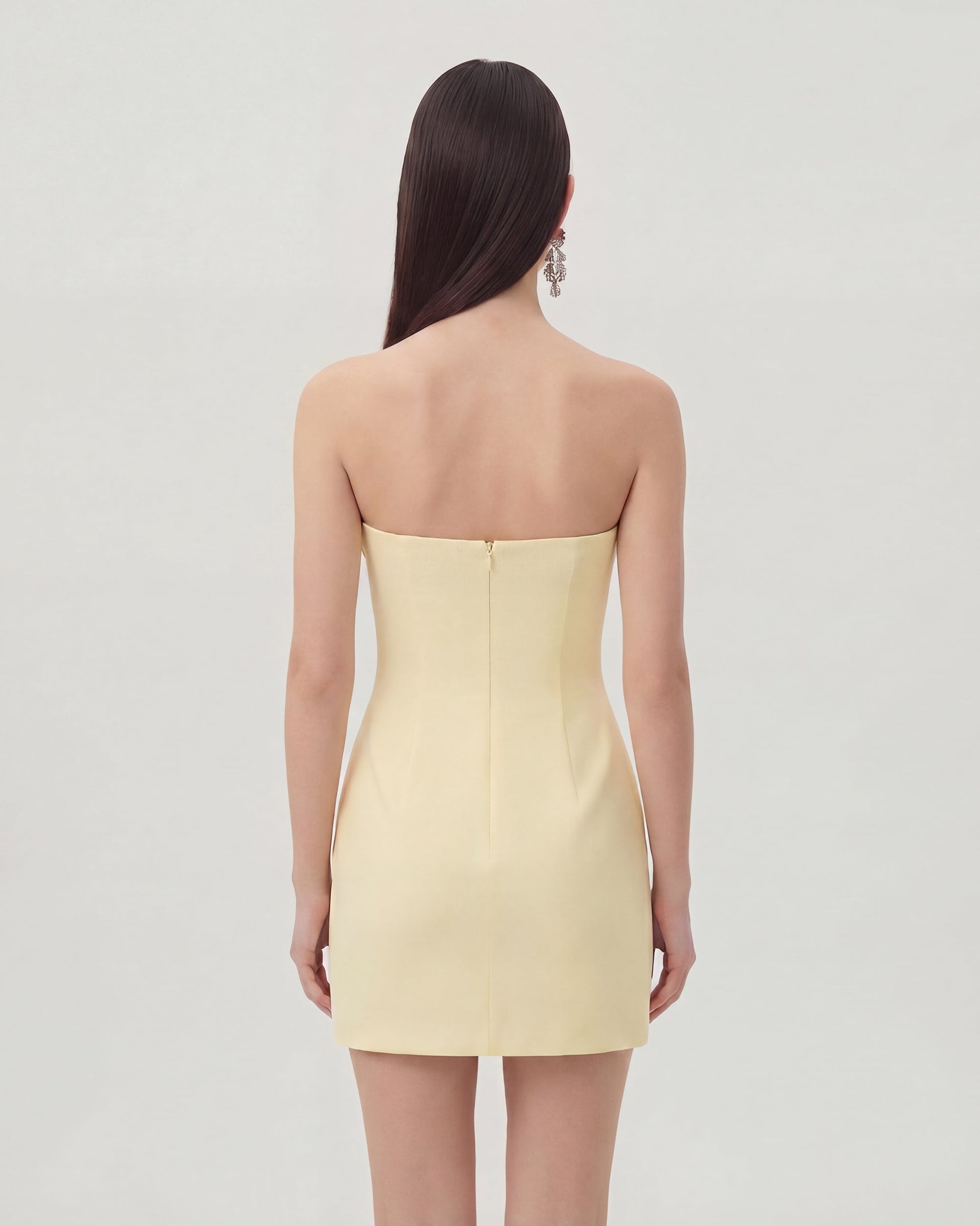 Margot Floral Mini Dress Yellow 2