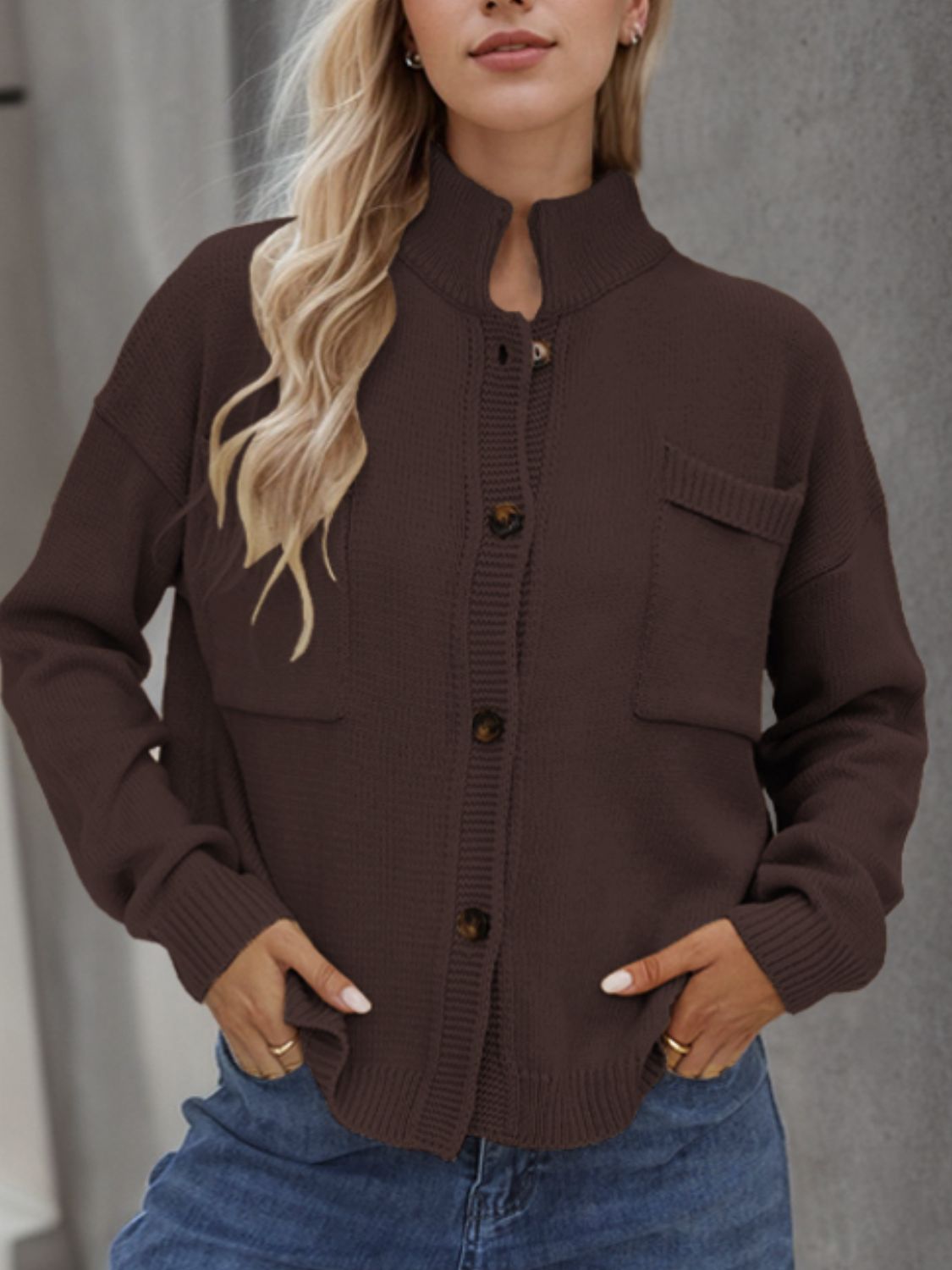 Margot Long Knit Cardigan Camel 6
