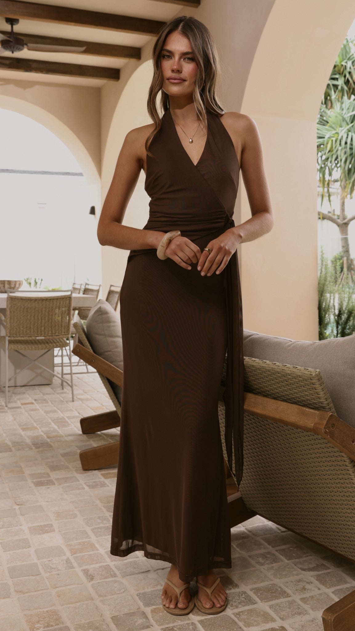 Joslin Black Maxi Dress Chocolate 4