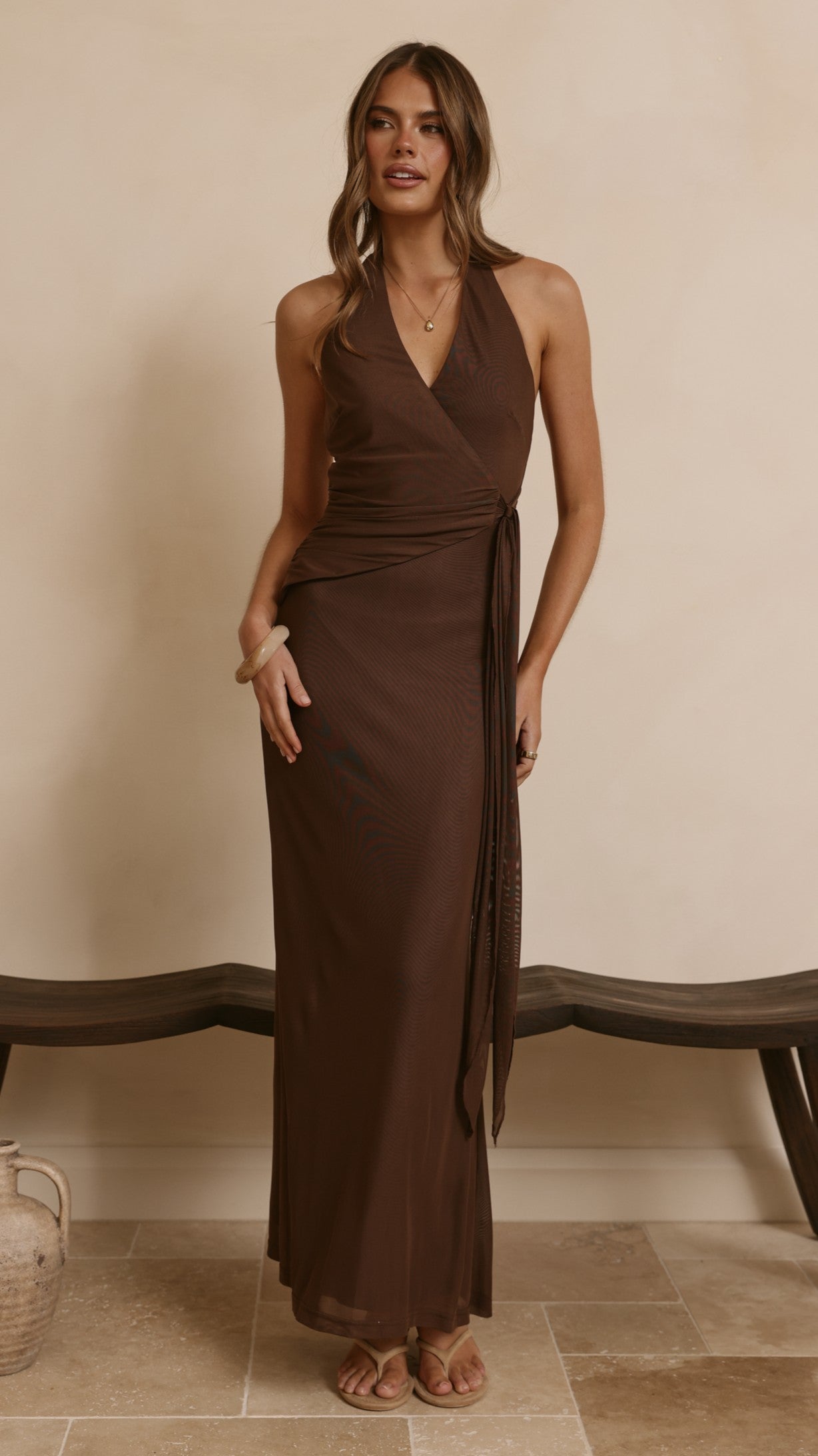 Joslin Black Maxi Dress Chocolate 7
