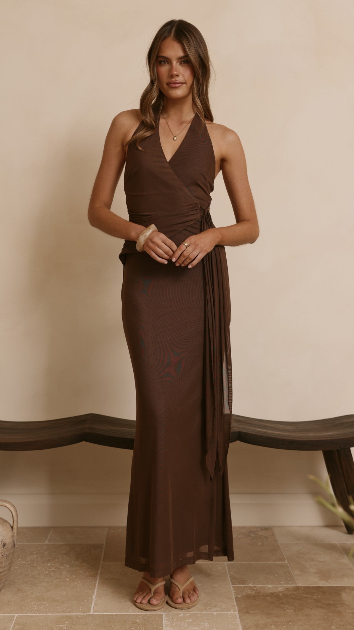 Joslin Black Maxi Dress Chocolate 9