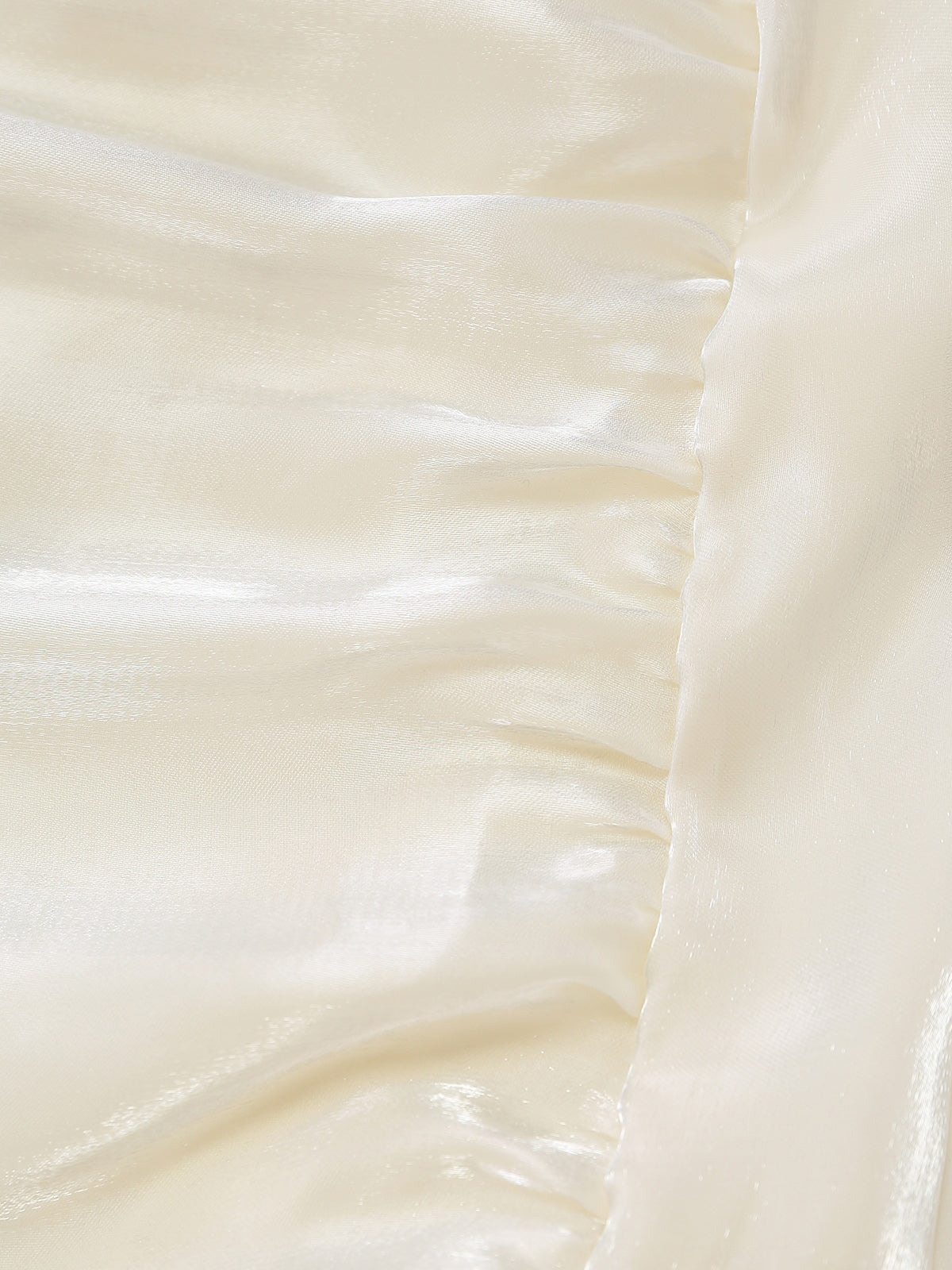 Amara Satin Ruched Midi Dress White 5