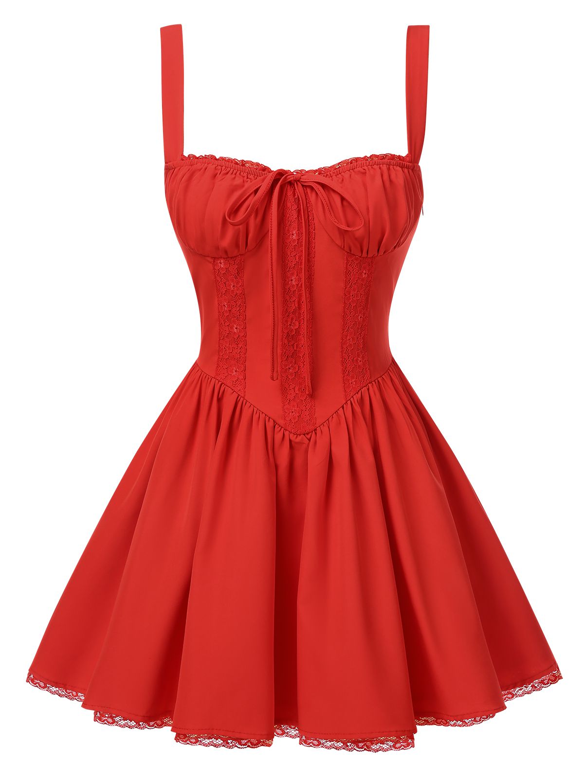 Margot Lace-Up Corset Mini Dress Dark Blue 2