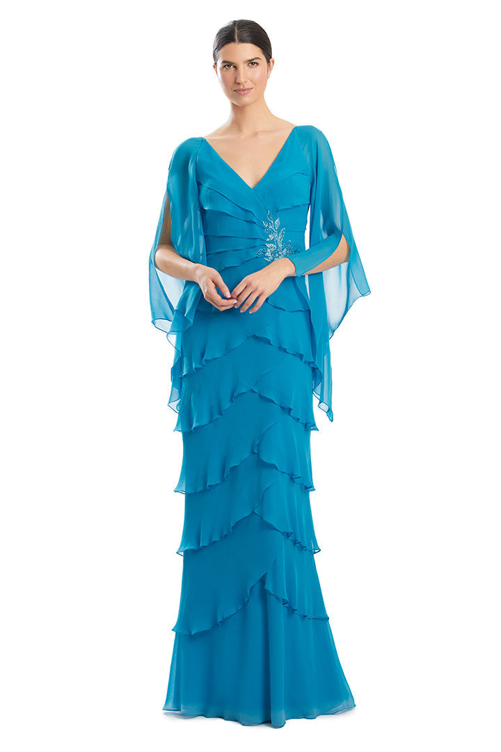 Celestine Beaded Formal Gown Periwinkle 3