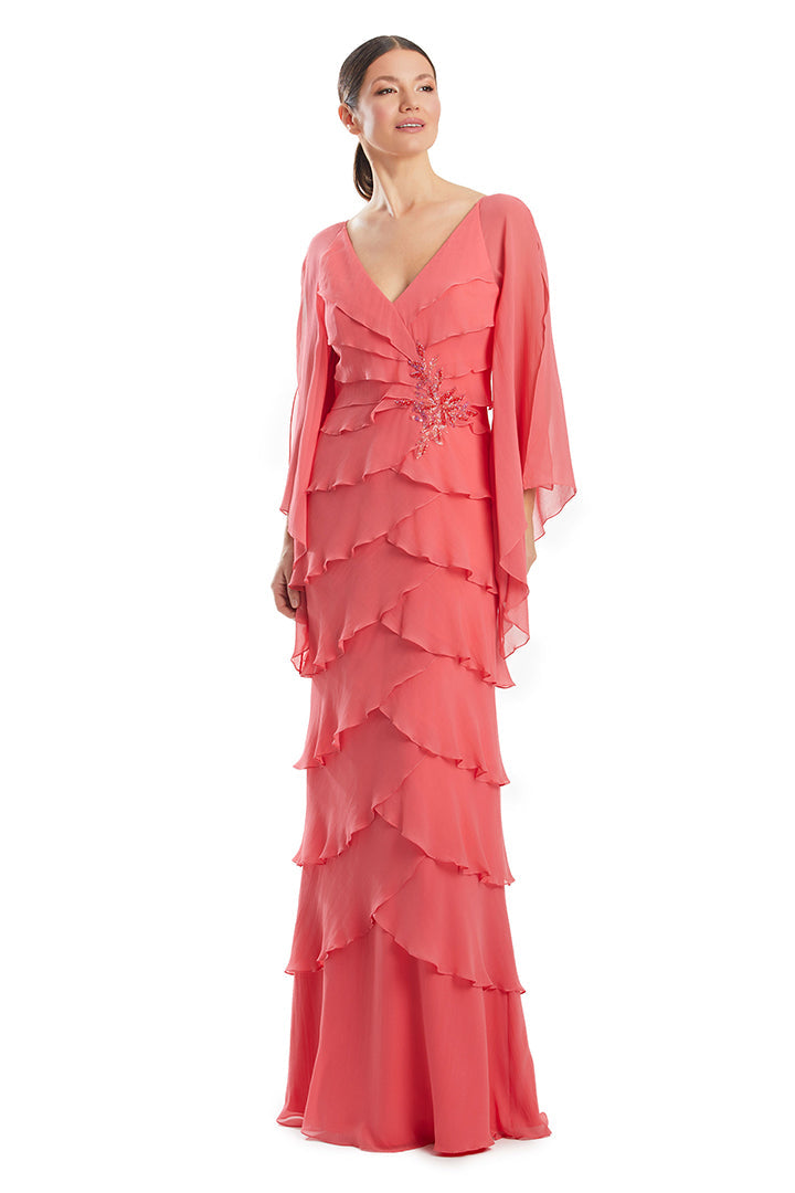 Celestine Beaded Formal Gown Wine 2