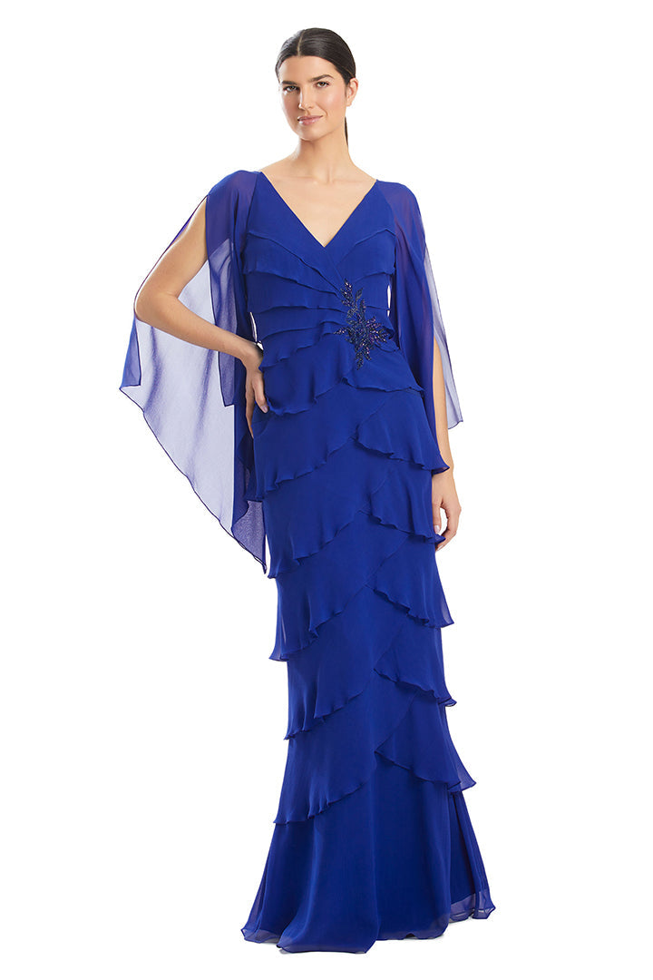 Celestine Beaded Formal Gown Wine 4