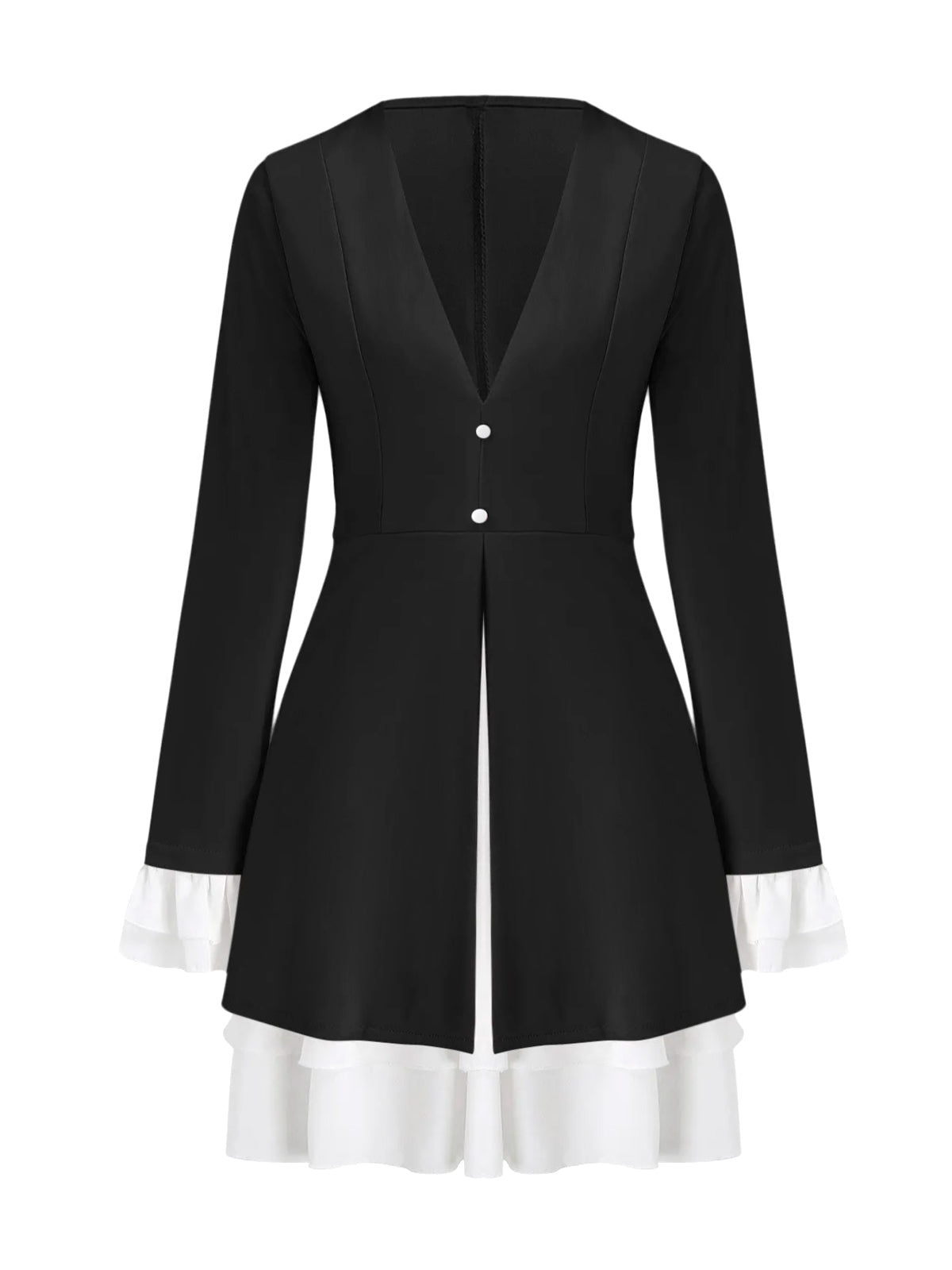 Rosalie Pink Ruffle Dress Black 5