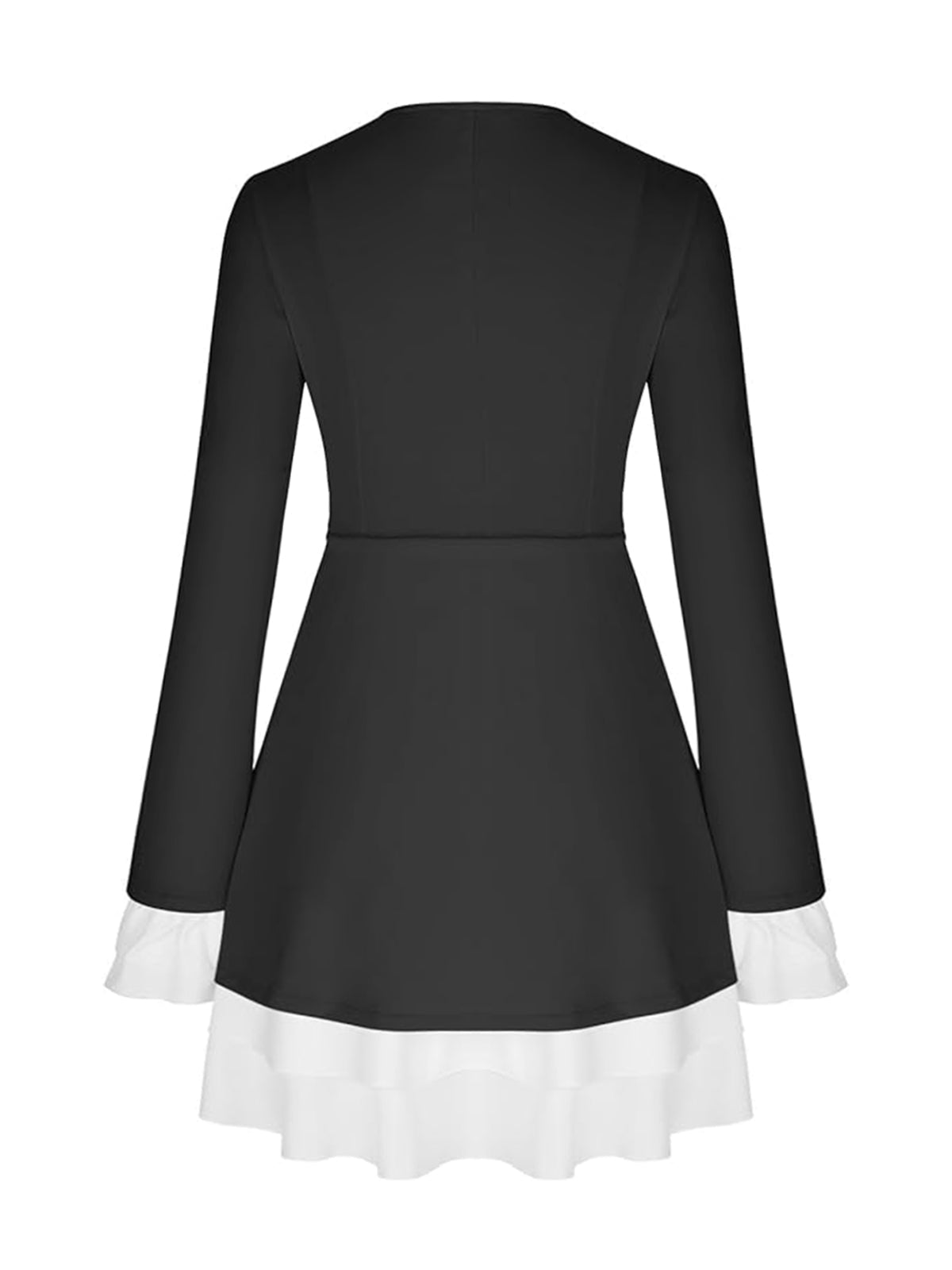 Rosalie Pink Ruffle Dress Black 6