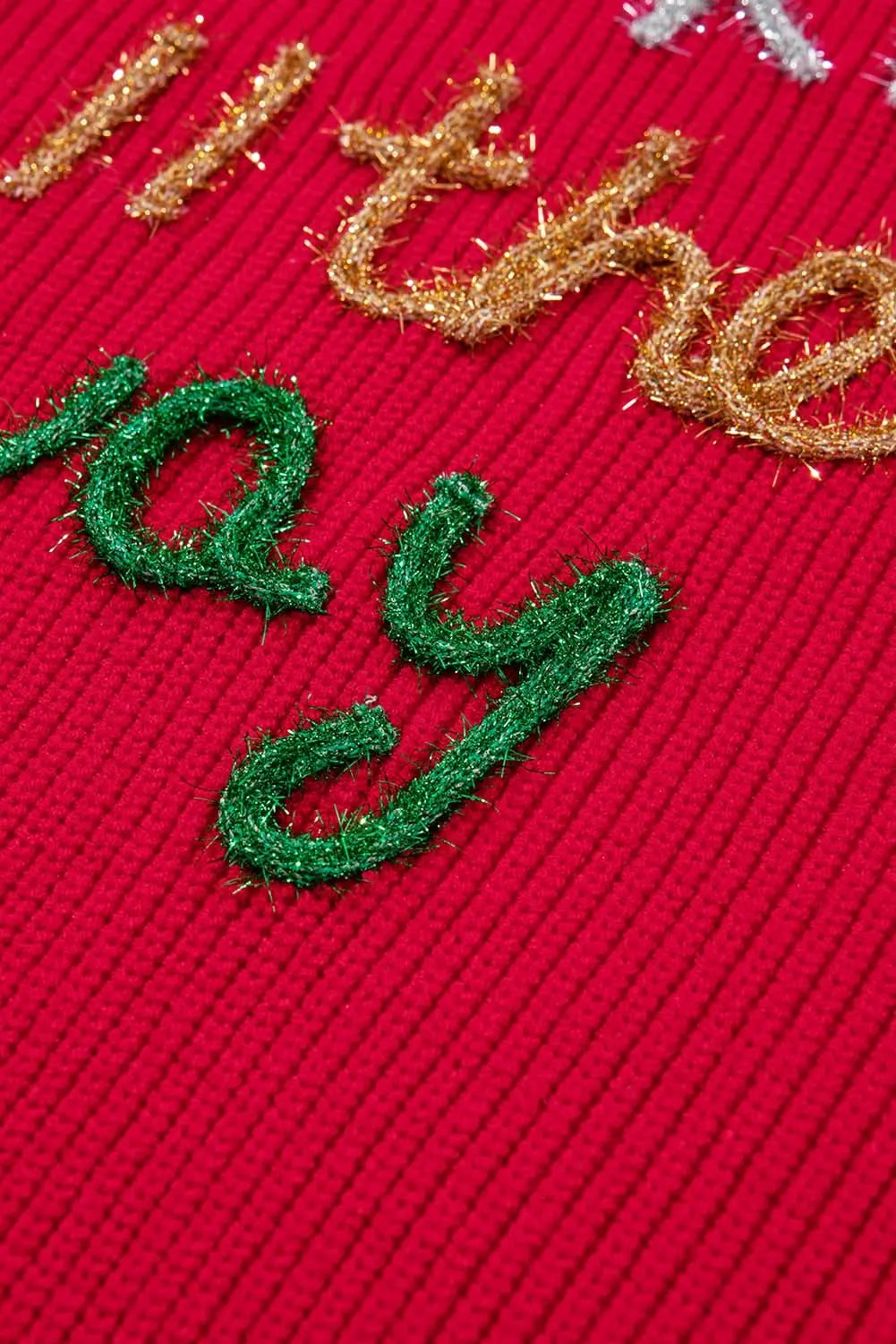 Margot Tinsel Sweater Burgundy 6