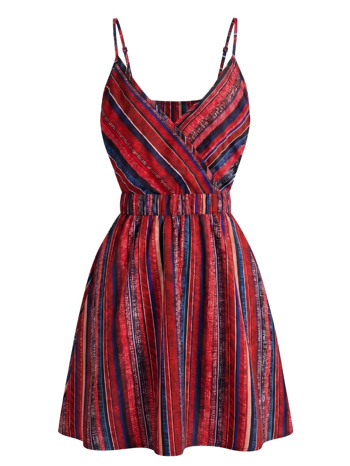 Rosalie Tiered Boho Dress in Ivory Neck Boho Style Striped Mini Dress 2