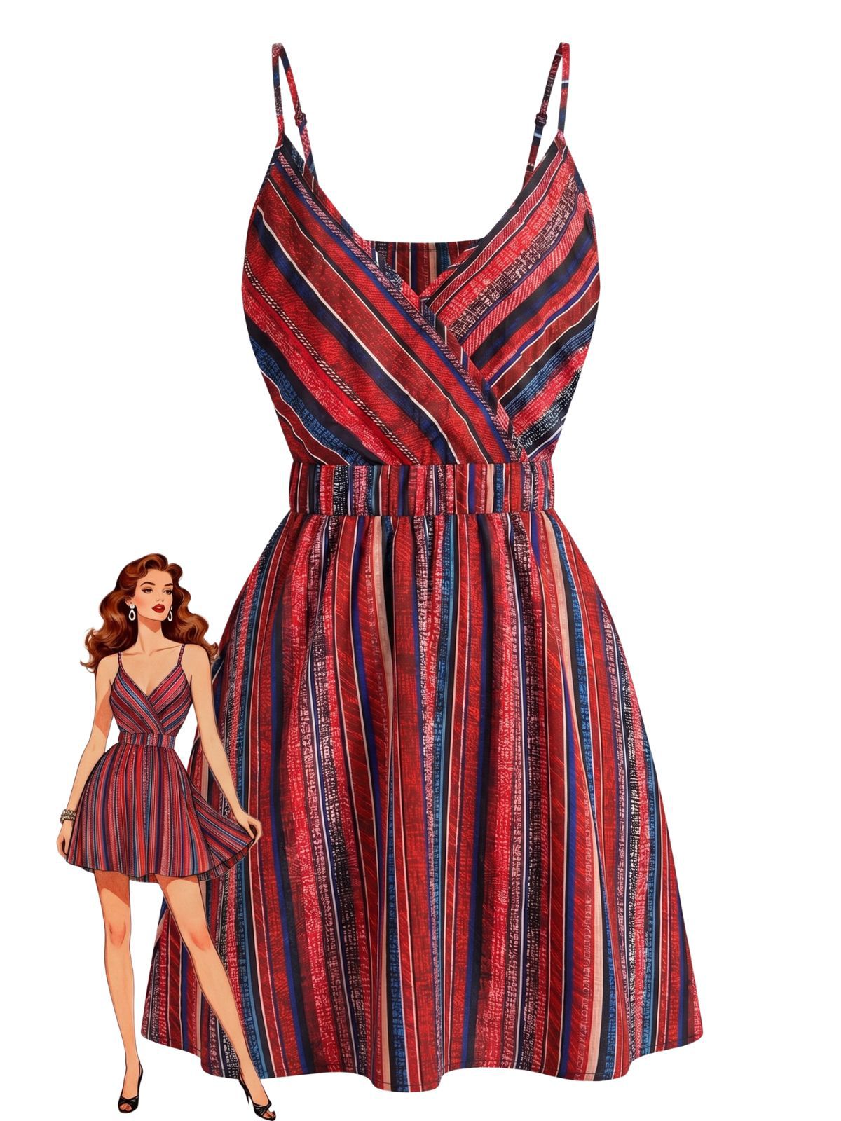 Rosalie Tiered Boho Dress in Ivory Neck Boho Style Striped Mini Dress 1