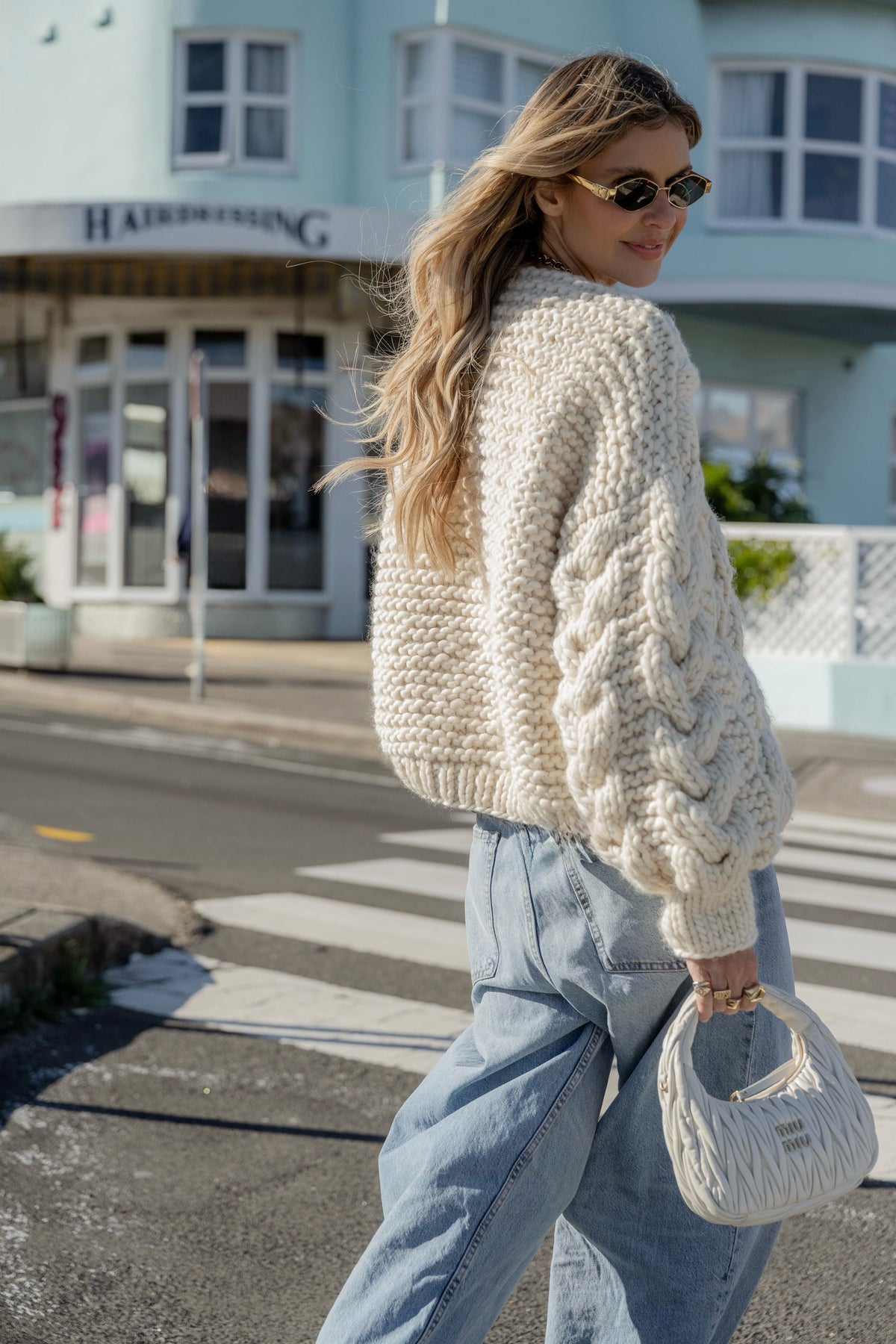 Margot Cable Knit Cardigan Multi 5