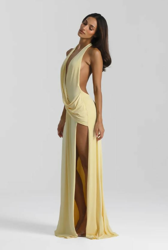 Winona Satin Gown Black 28