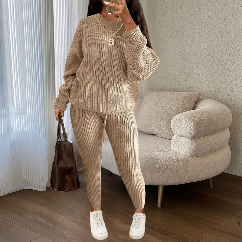 Margot Knit Sweater & Pant Set Black 1