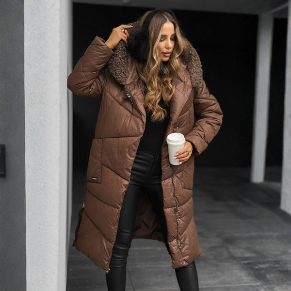 Alys Quilted Coat with Hood