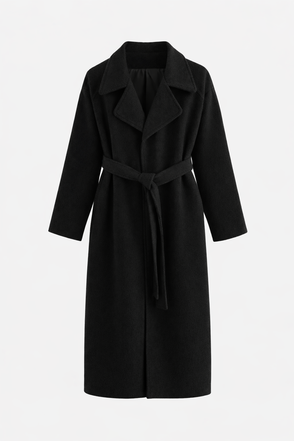 Caith Belted Maxi Coat Black 5