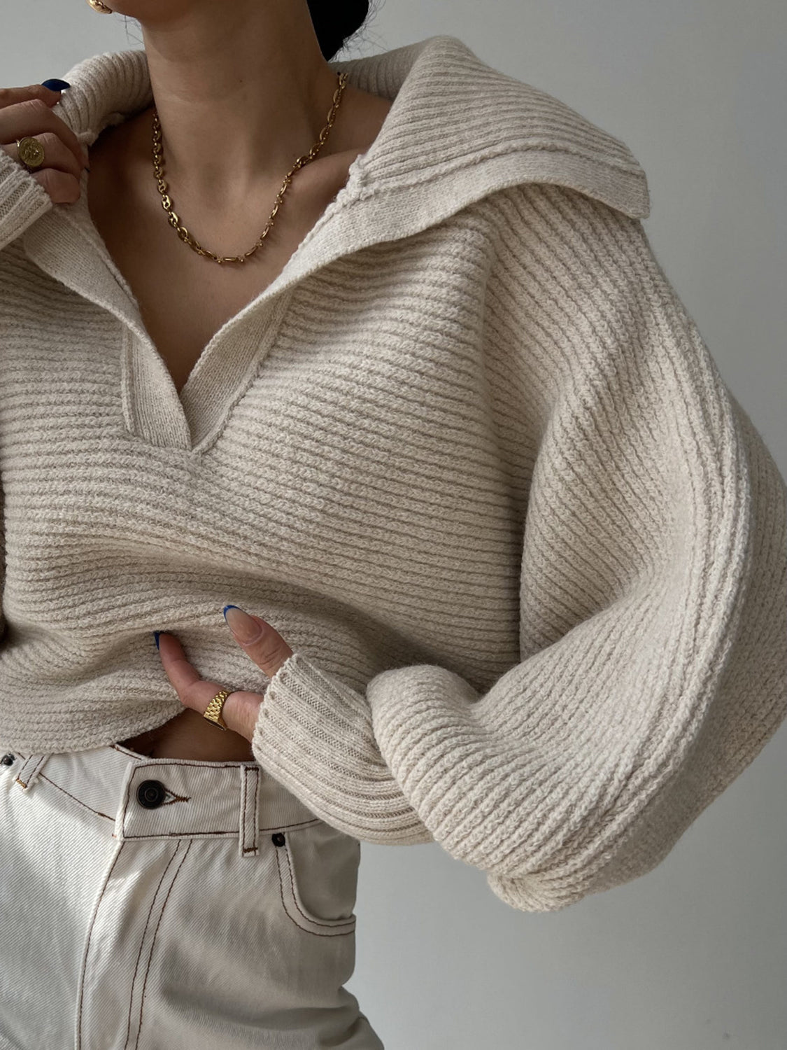 Margot Knit Sweater Dress Tan 3