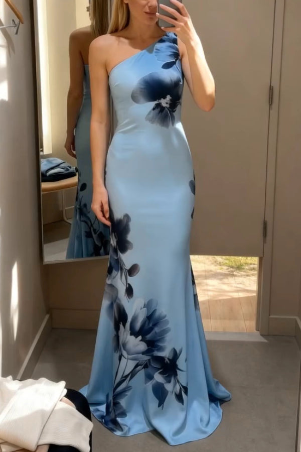 Arabella Floral One-Shoulder Maxi Dress fit Maxi Dress 2