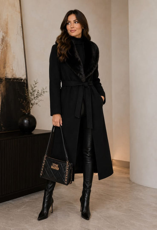 Vertigo Wool Overcoat Black 1