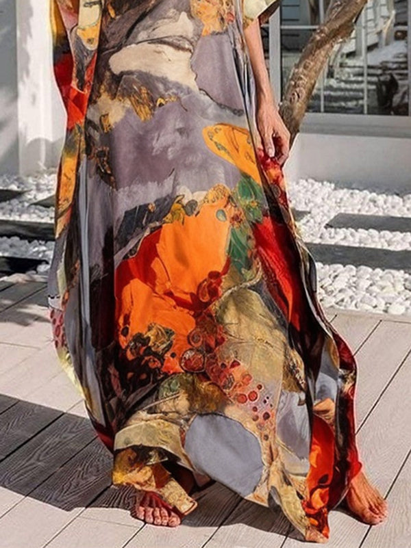 Valentina Gauze Maxi Dress Neck Maxi Dresses 3