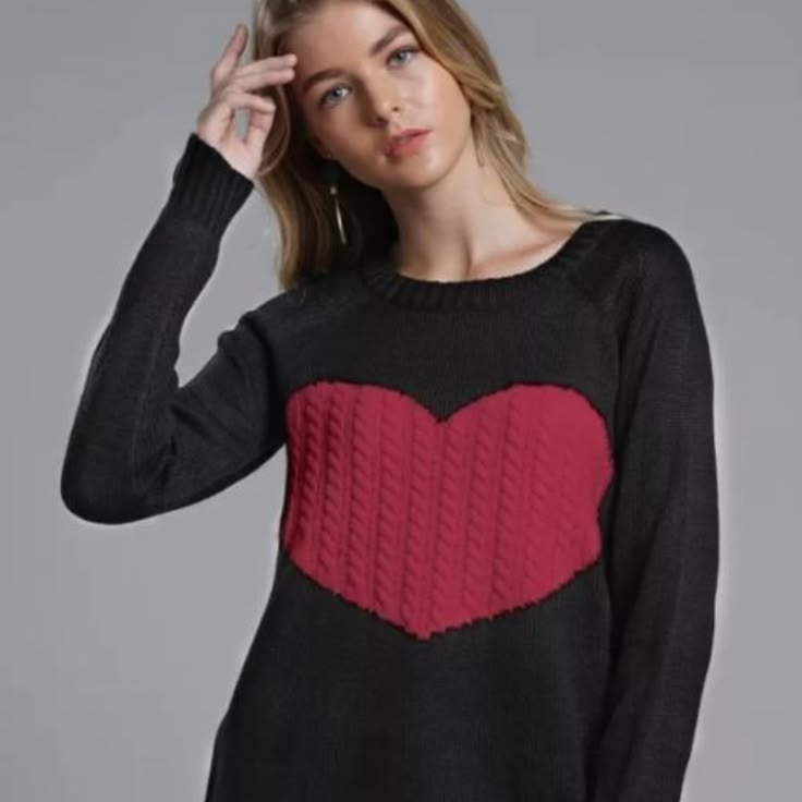 Valentina Knit Sweater Dress Black 1
