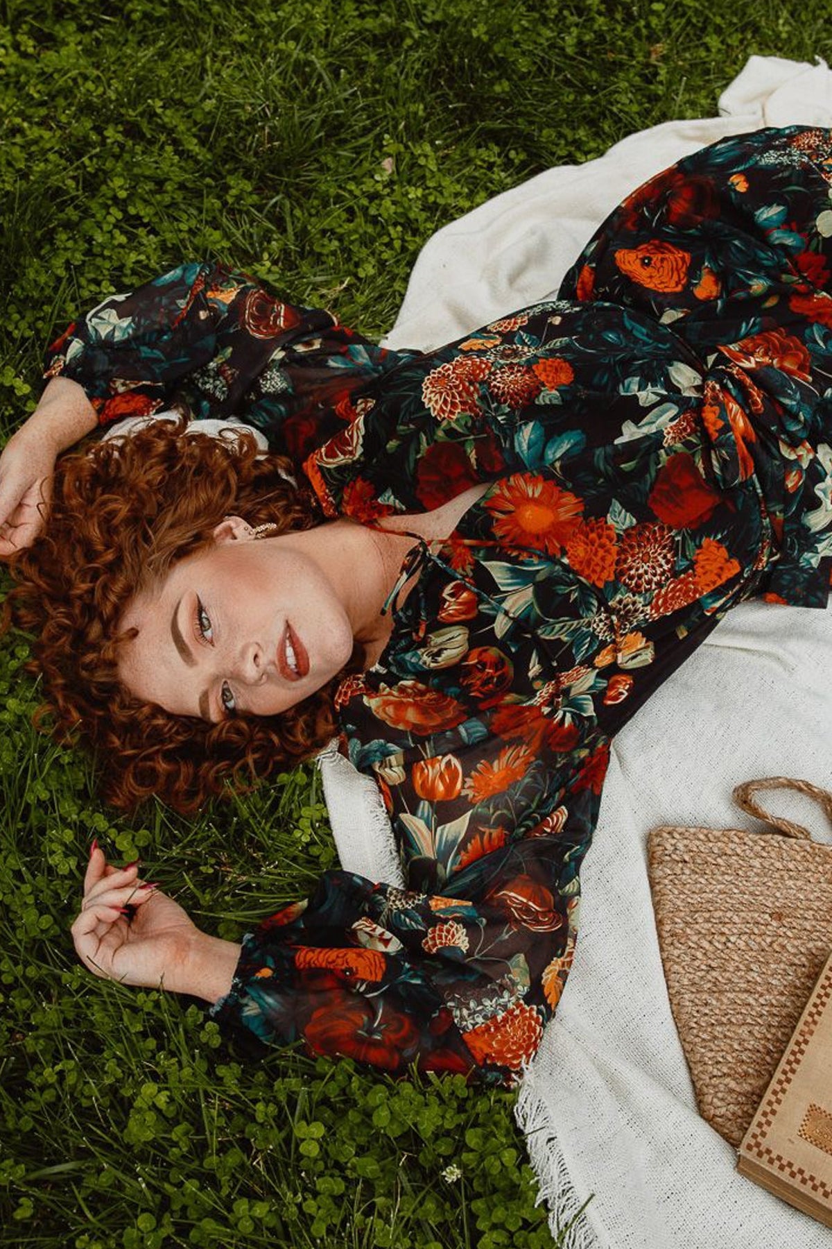 Imogen Floral Dress Moody Floral 8
