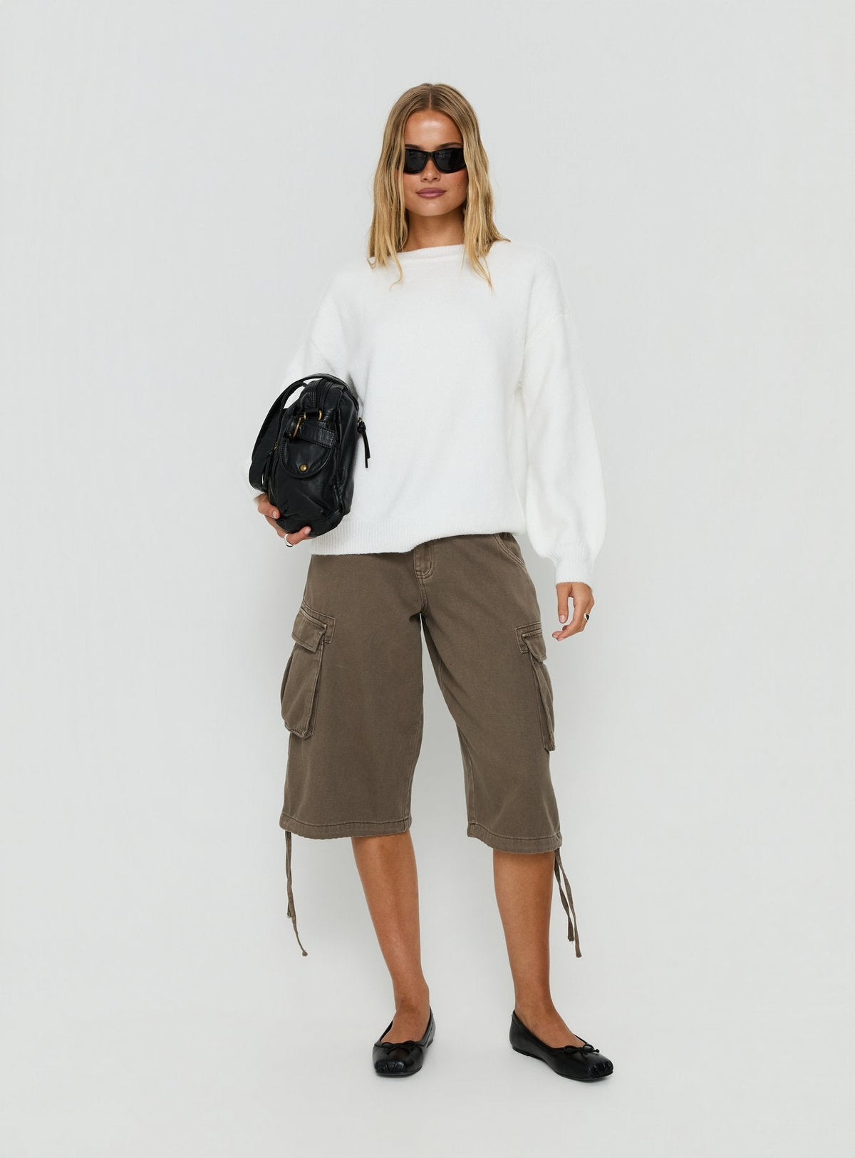 Ryanna Knit Sweater Dress White 3
