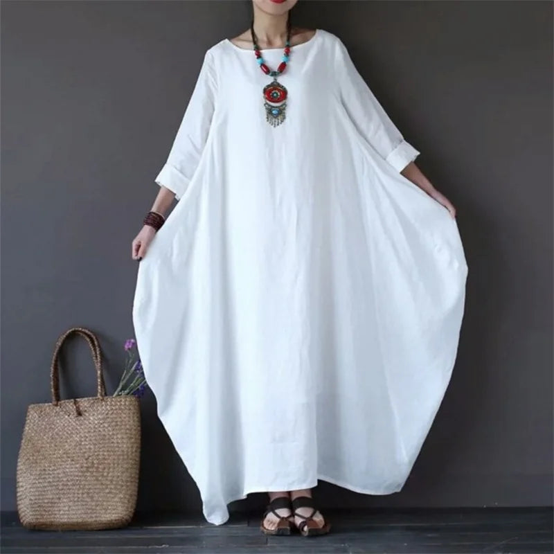 Eloise Cotton A-Line Midi Dress Komfort & Stil 1