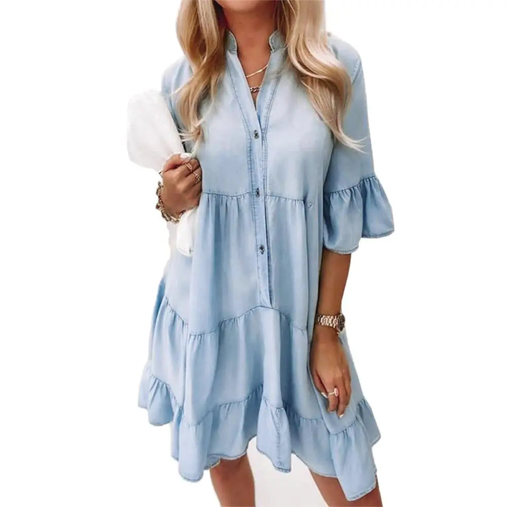 Isabelle Denim Midi Dress Multi 7