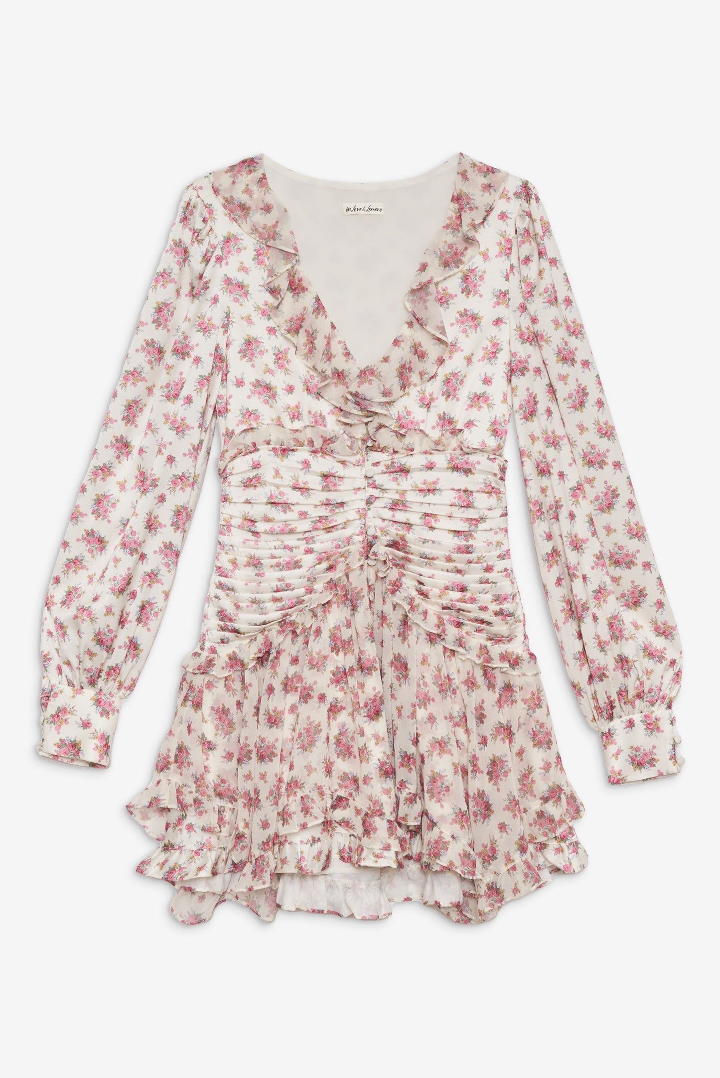 Jayleen Silk Mini Dress in Blush 5