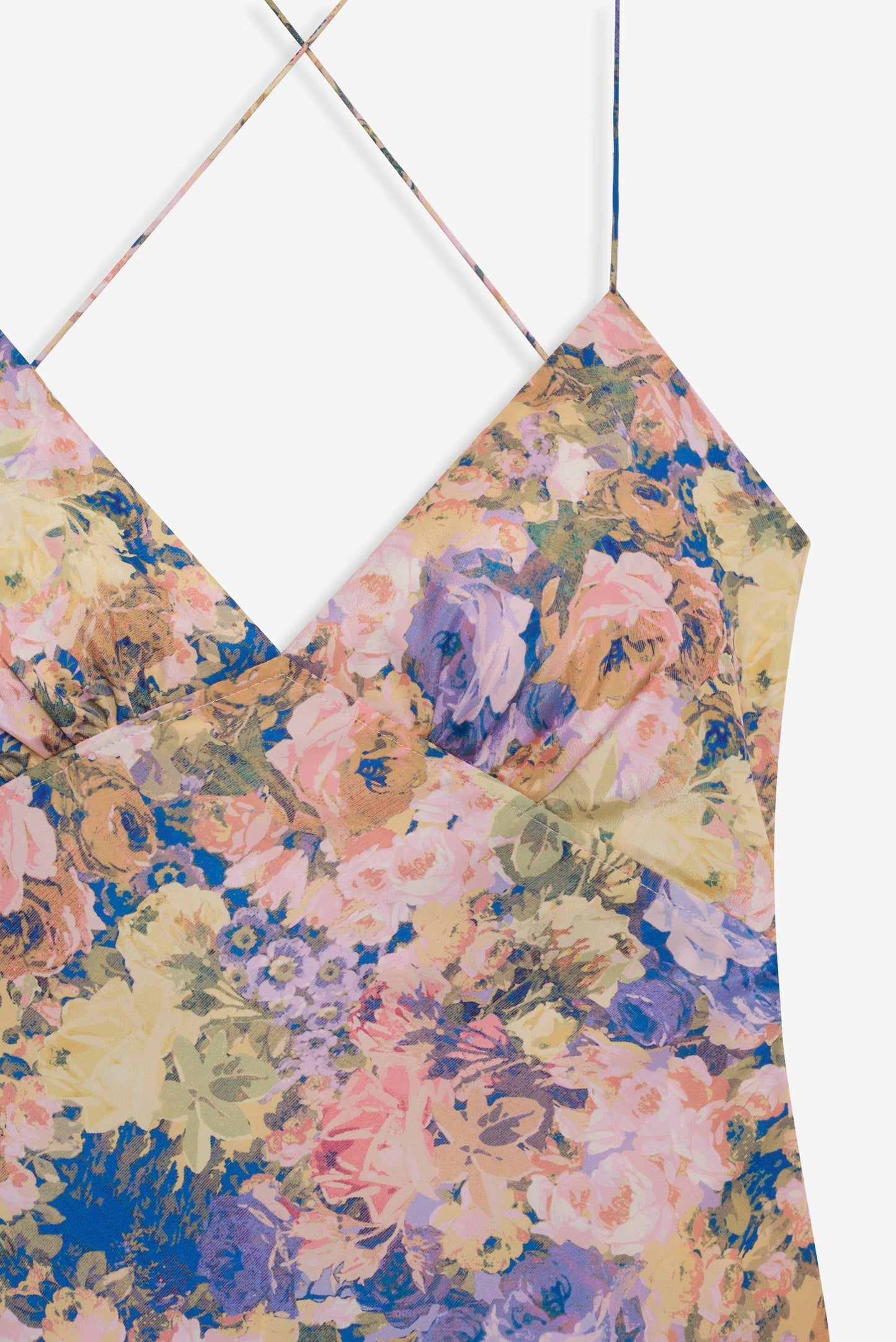 Elea Pink Satin Maxi Dress 5
