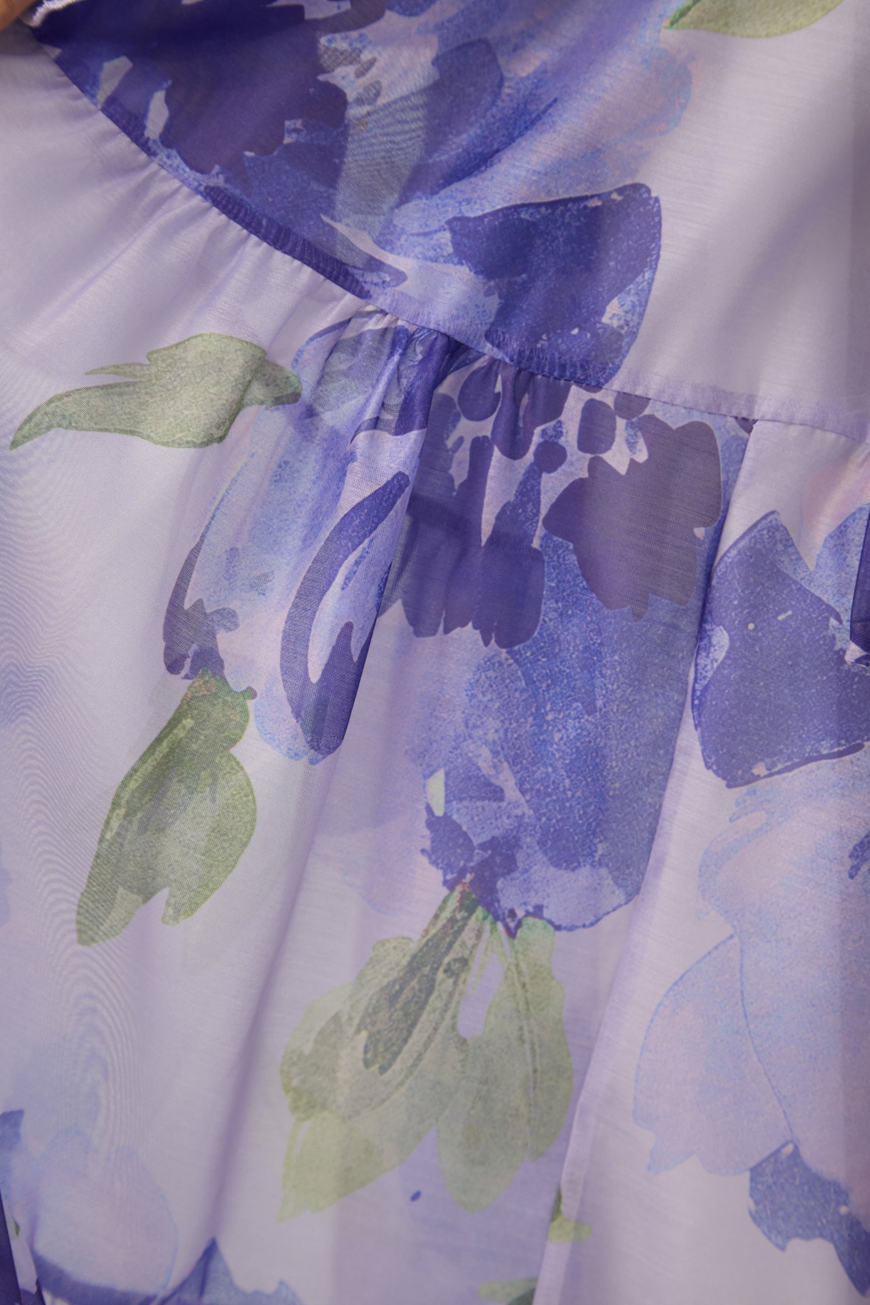 Rowan Floral Tiered Maxi Dress in Amethyst Purple 10