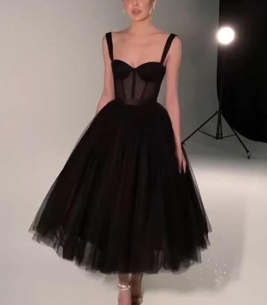 Arabella Tulle Evening Gown Black 1