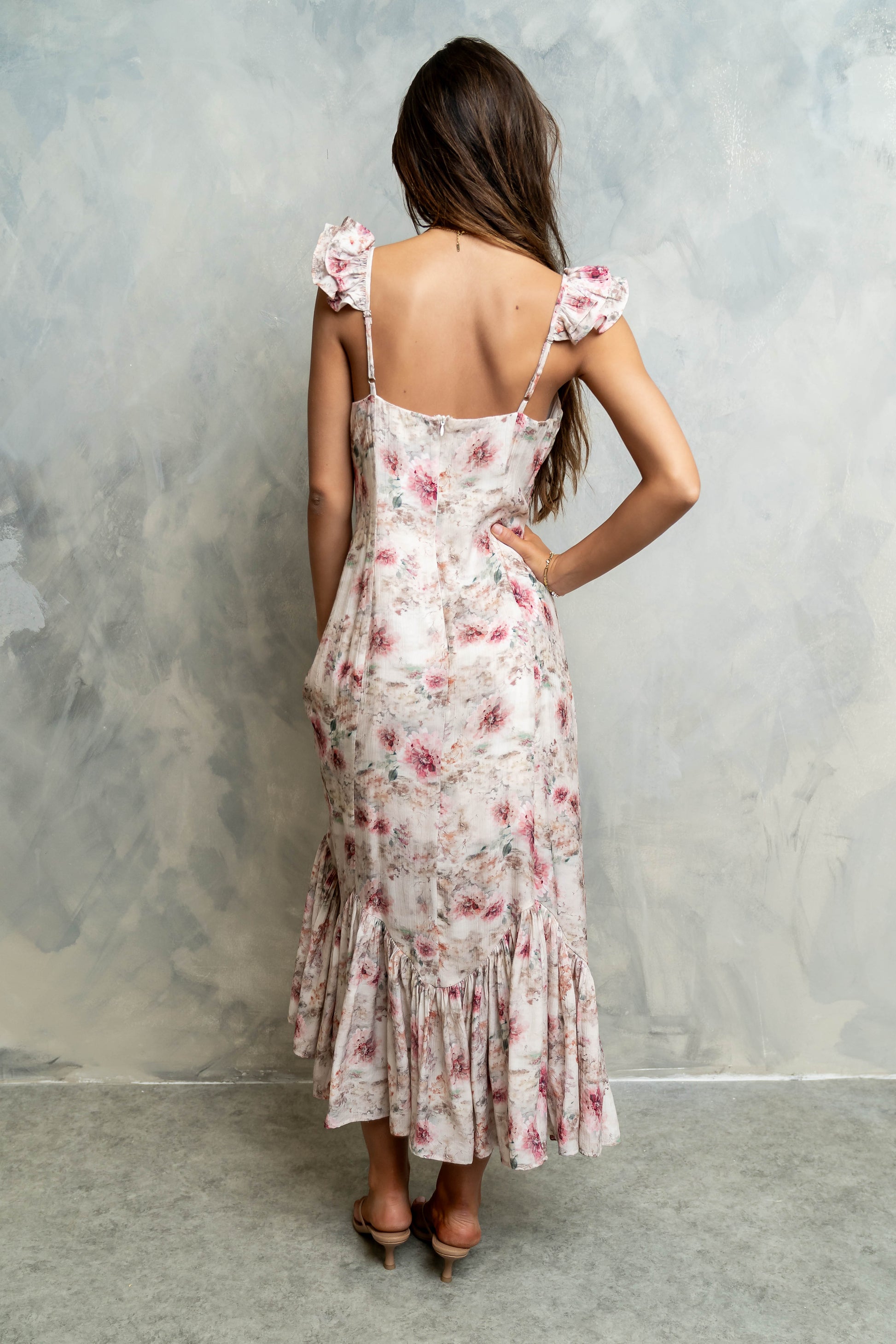 Darcy Floral Maxi Dress Pink 9