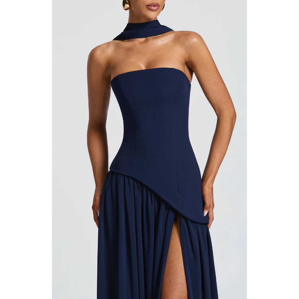 Maya Maxi Dress in Dark Blue Dark Blue 24