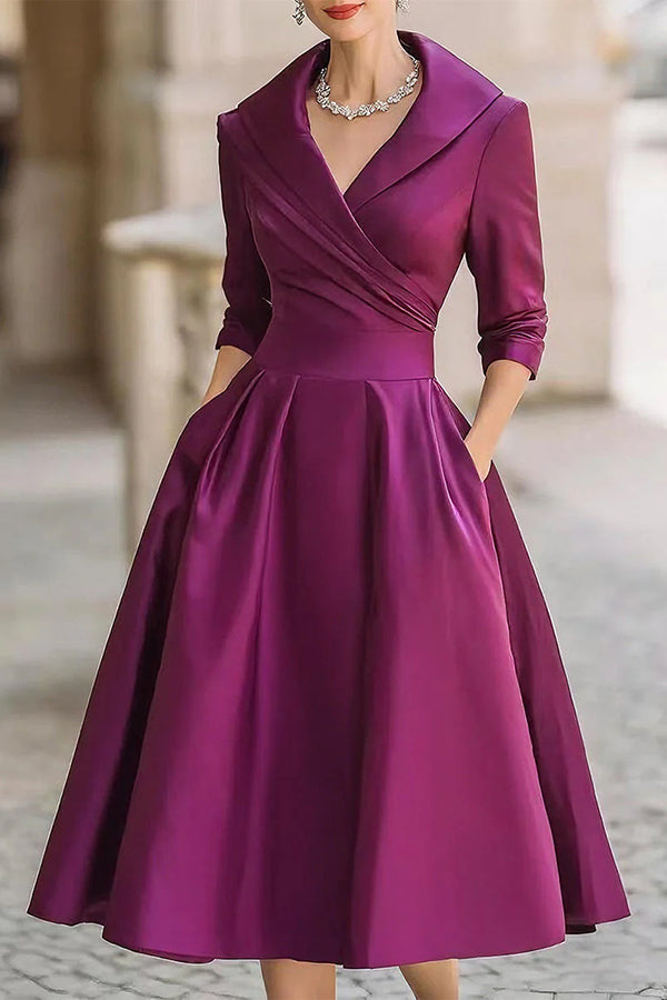 Margot Midi Dress with Long Sleeves Black 4