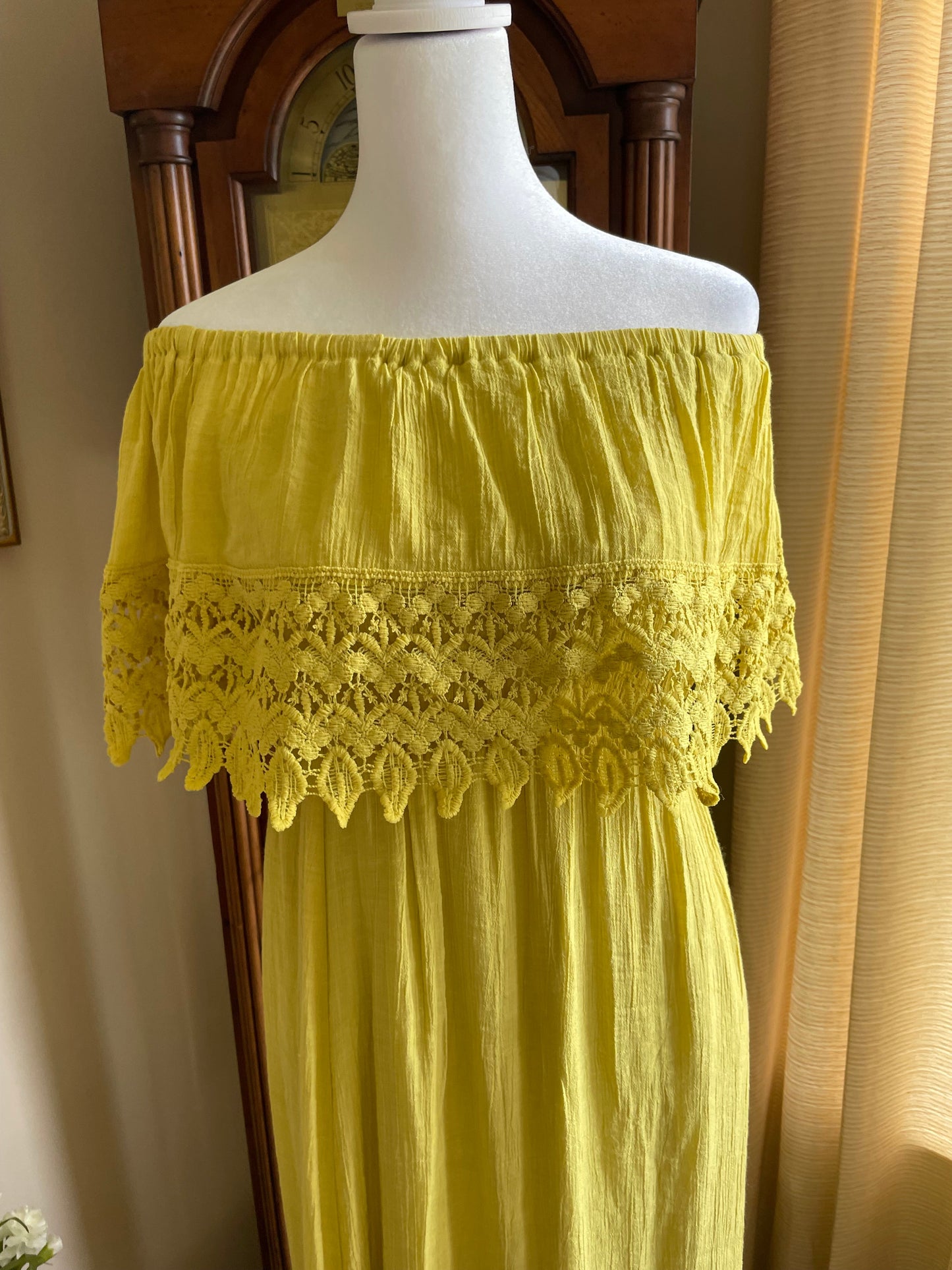Magnolia Off-Shoulder Crochet Maxi Dress 3