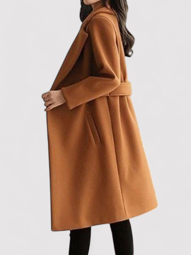 Skyler Belted Coat Brown 6