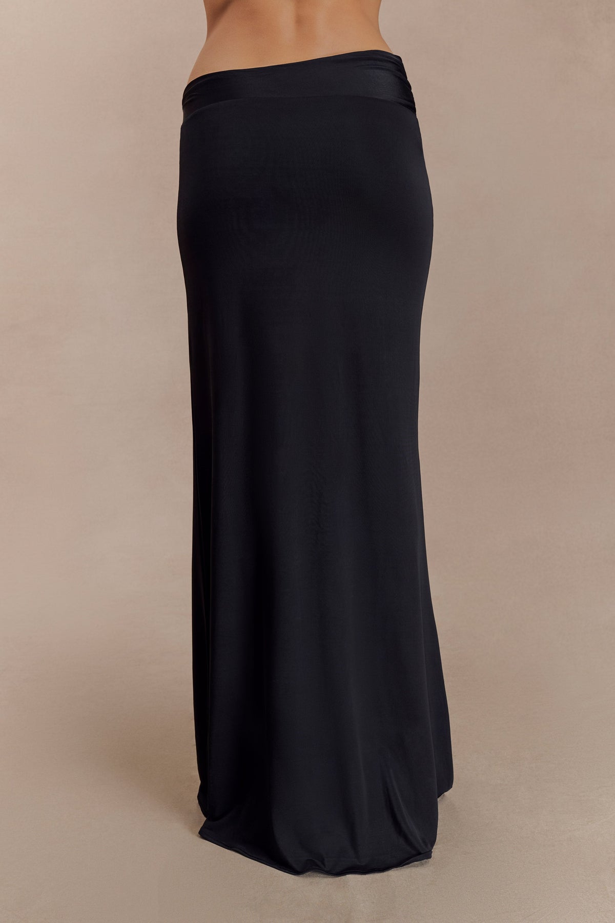 Ainsley Asymmetrical Maxi Dress in Burnt Orange Black 5